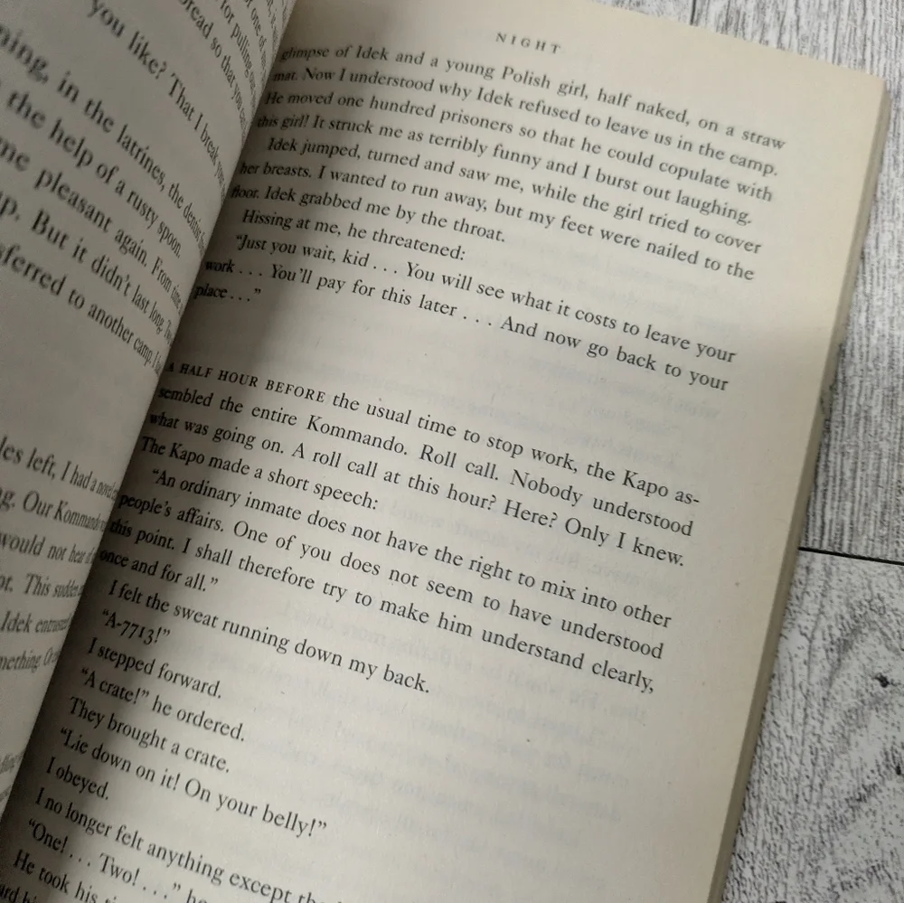 Night by Elie Wiesel Book
